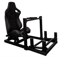 de plate-forme de course Sim jeu de voiture simulateur de conduite cockpit argent 40120 kit 8040 noir 4080 cadres en aluminium