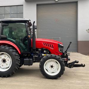 Tractor agrícola pequeño de 70HP 80HP con tracción en las 4 ruedas, tractor agrícola compacto con ruedas de China con rotocultivador y accesorios agrícolas - Product Image 3