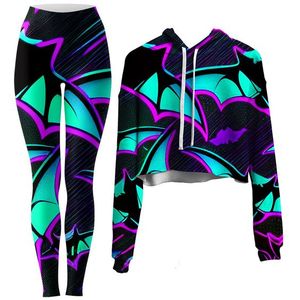 Felpa con cappuccio e Leggings a forma di leone con cappuccio e Leggings a sublimazione personalizzati e Leggings <span class=keywords><strong>da</strong></span> Yoga con motivo a leone Leggings lunghi <span class=keywords><strong>da</strong></span> donna - Product Image 5