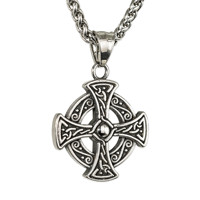 Collier rétro hip-hop en acier inoxydable, pendentifs tête de tigre et léopard, bijoux transfrontaliers, best‑seller pour hommes