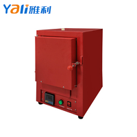 Four à bijoux mini 220V, moteur 2000W, température max. 850°C, fourneau industriel en acier inoxydable 2 pièces 4x9 po, facile à utiliser, garantie 1 an