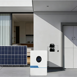 แบตเตอรี่สำรองพลังงานแสงอาทิตย์ติดผนังสำหรับบ้าน 51.2V 314Ah 14kWh-16kWh ลิเธียมไอรอนฟอสเฟต แบบเรียงซ้อนได้ ไฮบริด IP54 - Product Image 4