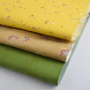 قماش جلد مطرز على الطراز الصيني، قماش مطرز صناعي من جلد الغزال المائي من الألياف الدقيقة للتزيين