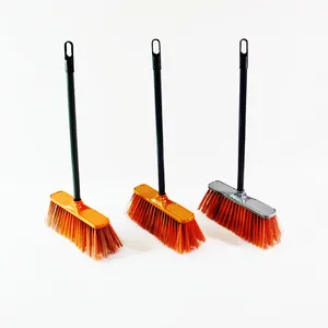 Wholesale Manufacturer Plastic Broom Handles Stick Cleaning Floor Broom Plastic Broom Head