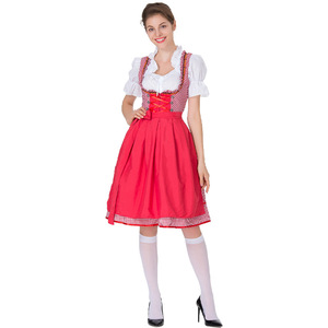 Bavarian Dirndl Dress Women Traditional German Folk <b>Costume</b> Beer Festival Outfit Fancy Dress Skirt Party <b>Costume</b> - Product Image 2