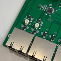 Tarjeta de Control Ethernet Multipuerto CCU PCBA para Comunicación Industrial, Entrada de Alimentación de 12V, Servicio de Ensamblaje de PCB Personalizado