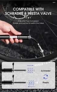 Xách tay mini chu kỳ xe đạp máy bơm không khí xe đạp lốp Inflator và chu kỳ Lốp bơm cho xe đạp sử dụng