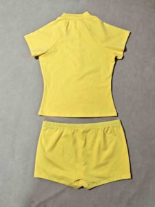 <span class=keywords><strong>Conjunto</strong></span> Deportivo de 2 Piezas para <span class=keywords><strong>Mujer</strong></span>, Estilo Y2K, Chaqueta con Media Cremallera y Pantalones Cortos, Verano, Spandex y Algodón, Atuendo Informal a la Moda, Logotipo Personalizado - Product Image 2