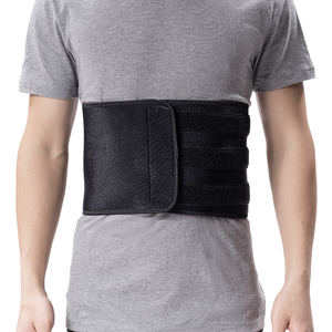 Ceinture de soutien lombaire amincissante en néoprène respirant et confortable pour la protection sportive, noir/bleu, marque Medakor - Product Image 2