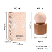 Label privé 10 couleurs SPF15 végan pour peau foncée fond de teint liquide mat longue durée couverture complète imperméable à l'eau correcteur maquillage