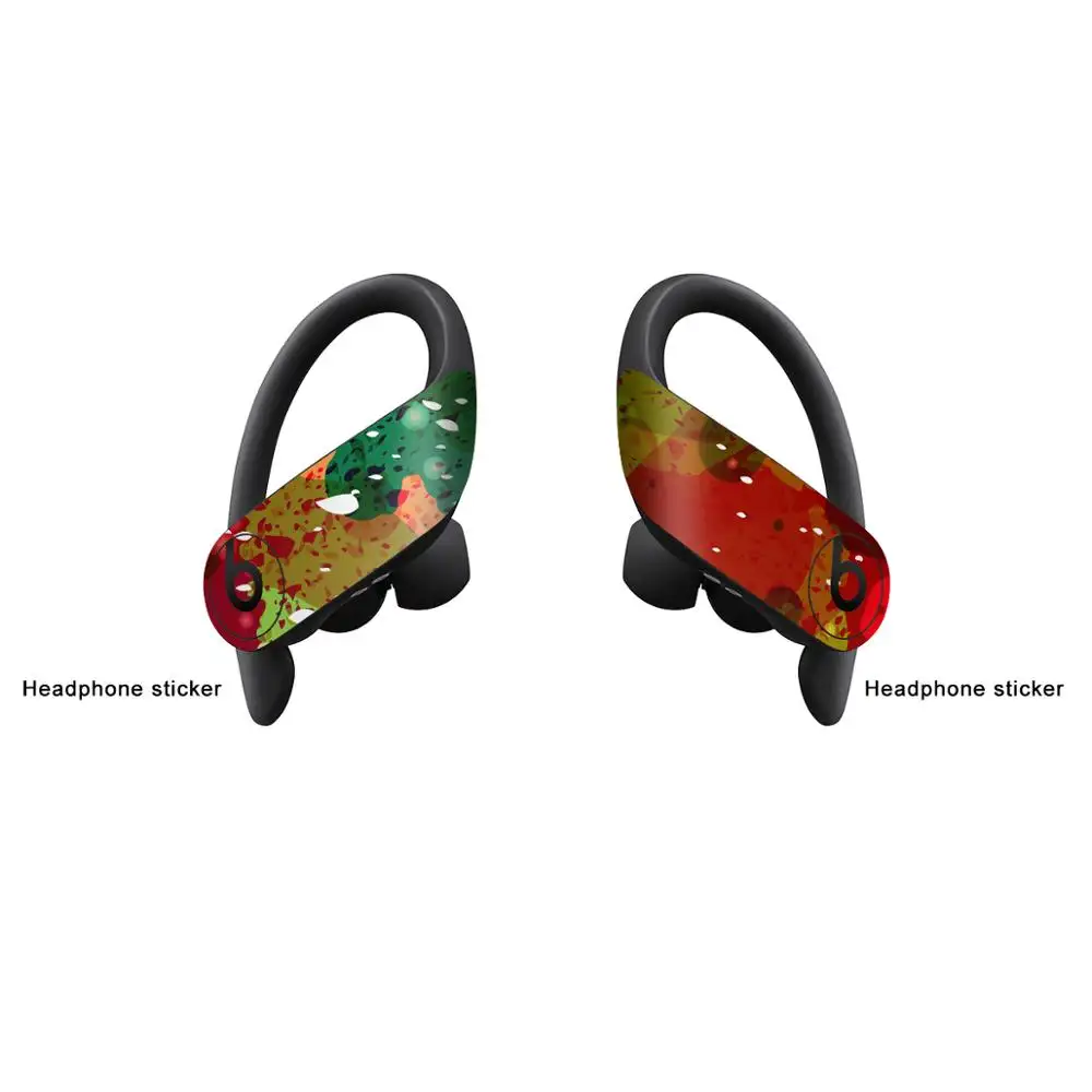 Beats Powerbeats Pro用の高品質ステッカー付き保護装飾ヘッドセットヘッドフォンステッカー