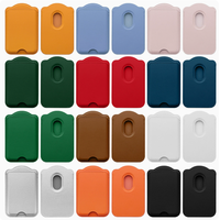 Dompet Magsafe Kulit PU Tahan Lama Magnet Hisap Kuat untuk Ponsel iOS Android Menampung 3 Kartu dengan Aman Kartu Bisnis Pemblokir RFID
