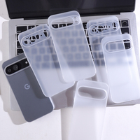 Custodia per telefono per Google Pixel 10 Pro 10 Pro XL in materiale PC super sottile traslucido con anello magnetico anti-impronta 360