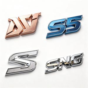 Emblema 3D con Logotipo de Marca Personalizado, Insignia de Aleación de Zinc Cromado, Adhesivo para Automóvil, Autoadhesivo, Resistente al Agua 3M, Resistente a los Rayos UV, Insignias de Lujo - Product Image 1