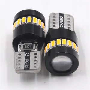 W5W T10 Canbus White Blue Red Pink Green Yellow Amber Led 18 4014 194 168 Car Bulbs Interior Light White W5W T10 LED Lamp C5W