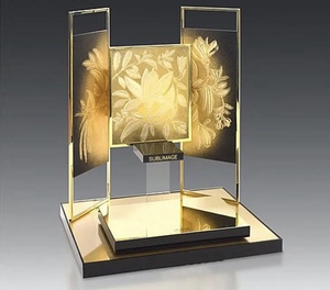 Vitrine cosmétique acrylique design moderne vitrine fabriquée en métal verre plastique bois pour magasin de détail support d'exposition - Product Image 3