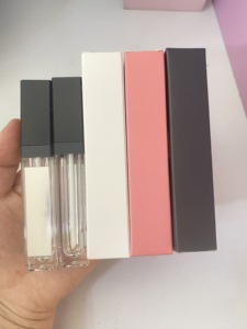 Private Label 7ml Black LED <b>lip</b> <b>gloss</b> tubes with mirror <b>lip</b> oil tones in empty containers and <b>packaging</b> - Product Image 4