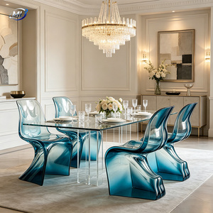 ML Modern Acrylic Living Room <b>Chair</b> Him Her Body <b>Sex</b> <b>Chairs</b> Solid Back <b>Ergonomic</b> Design for Home Furniture - Product Image 2