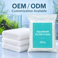 30 X 240cm 250g Serat Halus Putih yang Dapat Disobek dengan Tangan untuk Filter Akuarium