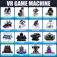Machine de divertissement d'intérieur, vente chaude, jeux de rue, machine VR 2 joueurs, simulateur de réalité virtuelle en fibre de verre et métal