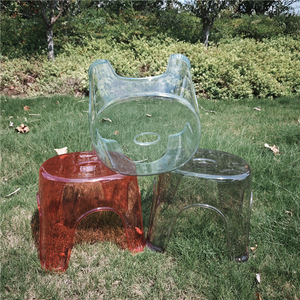 Transparent Ingot <b>Stool</b> 30x25x27cm Lightweight Modern Design Home <b>Stool</b> <b>Living</b> <b>Room</b> Furniture - Product Image 2