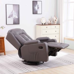 GEEKSOFA-silla reclinable giratoria para sala de estar, reclinable, reclinable, con masaje calentado - Product Image 6
