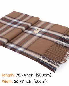 Nuevos Chales y Bufandas de Cachemira y Algodón Grueso Personalizados para Otoño e Invierno para Mujer, Elegantes - Product Image 4