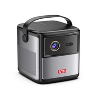 Proyector Android 11.0 GTV, 450 Ansi Lumen, 1920*1080P, Videoproyector Inteligente Portátil, Proyector de Hologramas para Teléfono Móvil