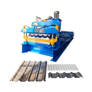 Bolivie Populaire Entièrement Automatique 760 IBR Trapézoïdal et 803 Tuile Émaillée Feuille De Toiture Double Couche Rouleau Formant La Machine - Product Image 1