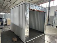 Maison préfabriquée en acier à faible coût, conteneur modulaire, garage en cube, entrepôt extérieur, abri de jardin, mini-maison