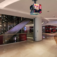 Publicité commerciale 3D LED Cube mur vidéo cubique LED affichage extérieur 4 côtés et 5 côtés boîte magique affichage d'écran LED à fort impact