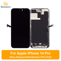 Remplacement pour écran OLED d'iPhone 14 Pro, assemblage remis à neuf avec verre remplaqué, panneau et circuit intégré d'origine, grade A