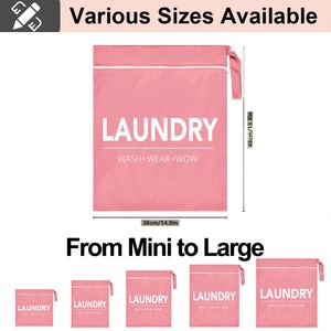 2 Pcs <b>Travel</b> <b>Laundry</b> <b>Bag</b> - Waterproof Wet Dry Washable <b>for</b> Dirty Clothes, Bathing Suit, Workout, Gym, Swimming - Product Image 2