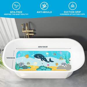 Alfombrillas Antideslizantes para Bebés y Niños, Alfombrillas Lavables de PVC para Bañera - Product Image 2