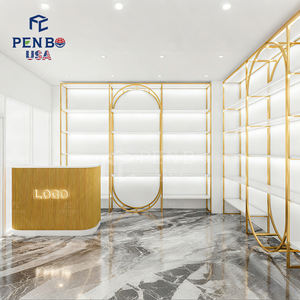 Étagères de magasin de cosmétiques et de soins de la peau pour salons de beauté et boutiques, avec éclairage LED, en promotion - Product Image 1