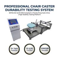 Testeur de fatigue automatique pour roulettes de chaise à mouvement alternatif avec contrôle PLC, équipement de test de meubles