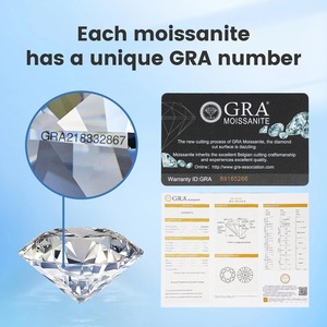Piedra suelta de moissanita de corte ovalado de 0.5-10 quilates, color D, claridad VVS1, gema de diamante para la fabricación de joyas con certificado GRA - Product Image 5