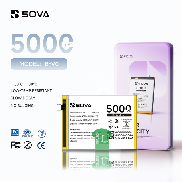SOVA Original Replacement Lithium-ion Polymer Battery B-V0 5000mAh for vivo IQOO Z6 44W