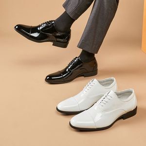 Zapatos Oxford de Negocios para Hombre, Estilo Británico, Primavera-Verano 2026, de PU Sólido, con Cierre de Cordones, Punta Redonda, para Hombres Jóvenes, Envío Directo - Product Image 2