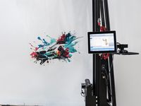 Nouvelle machine à peindre murale TPP1000, machine de décoration intérieure haut de gamme, peinture à jet d'encre artistique