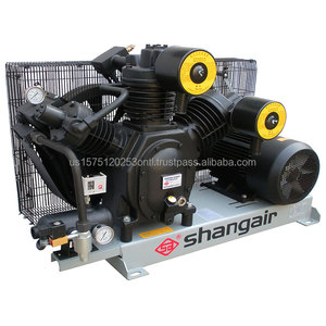 Compresseur d'air industriel à piston haute efficacité et à économie d'énergie Shang Air 11KW 15KW 20HP, refroidi par air, alimentation CC, 30 bars, 1,2 Nm³/min - Product Image 2