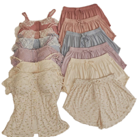 Pyjama en modal floral pour femmes Fitspi, ensemble de 2 pièces, vêtements de nuit sexy, respirants, doux, vêtements de détente, pyjamas d'été, ensembles élastiques, vente en gros