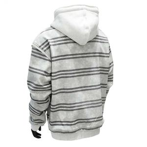 2025 OEM <b>Men's</b> Y2K Oversized Striped Acid Wash Zip-Up <b>Hoodie</b> - Vintage Streetwear Casual Hooded Jacket - Product Image 3