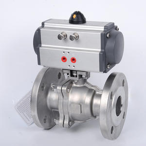 Vanne à boisseau sphérique pneumatique en acier inoxydable Q641F-16P, connecteur manuel, conception en deux parties pour les fluides gazeux - Product Image 4