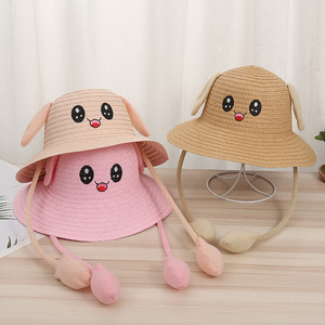 Sombrero arriba y abajo <span class=keywords><strong>Pikachu</strong></span> Orejas móviles Sombrero <span class=keywords><strong>de</strong></span> conejo Niños Niñas Verano Cubo Sombrero Kawaii Padres Hombres Mujeres Sombrero para el sol Regalo - Product Image 1
