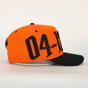 Casquette de baseball pour homme de haute qualité, personnalisée, 5 panneaux, en coton, avec broderie 3D, imperméable, avec boucle en métal, style sportif, logo en relief - Product Image 4