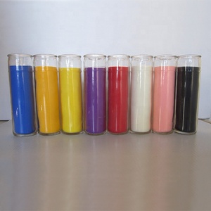 Wholesale Custom Printed Long 8 Inches Glass <strong>Prayer</strong> Vigil <strong>Candles</strong> - Product Image 1