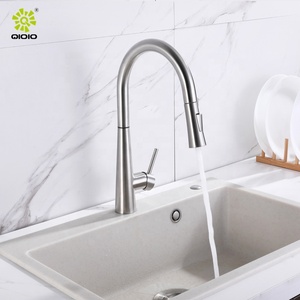 ก๊อกน้ำอ่างล้างจานแบบดึงลงได้ยืดหยุ่นประหยัดเซ็นเซอร์อัตโนมัติทำจากสแตนเลส304 - Product Image 2