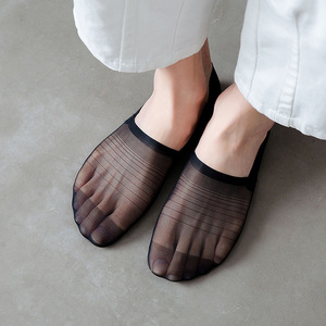 5 paia/lotto Calzini Invisibili da <span class=keywords><strong>Uomo</strong></span> in Seta Ghiaccio Ultra Sottili Traspiranti a Rete Scavata con Tallone in Silicone Antiscivolo - Product Image 3