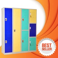 Casiers de garde-robe d'armoire à vêtements à porte unique en métal coloré au design moderne